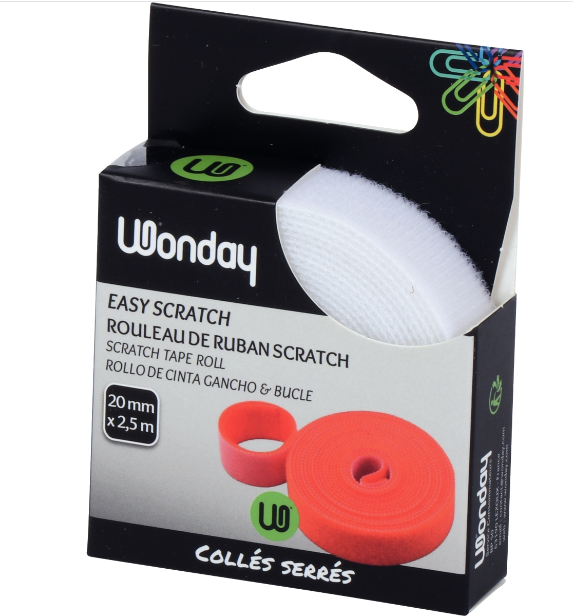 Klettbandrolle, 20mm x 2,5m